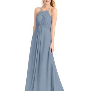 Azazie Ginger Bridesmaid Dress in Dusty Blue